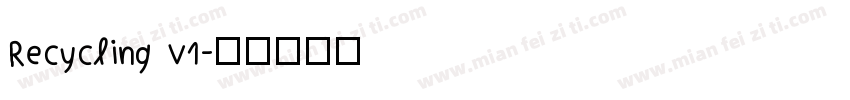 Recycling v1字体转换